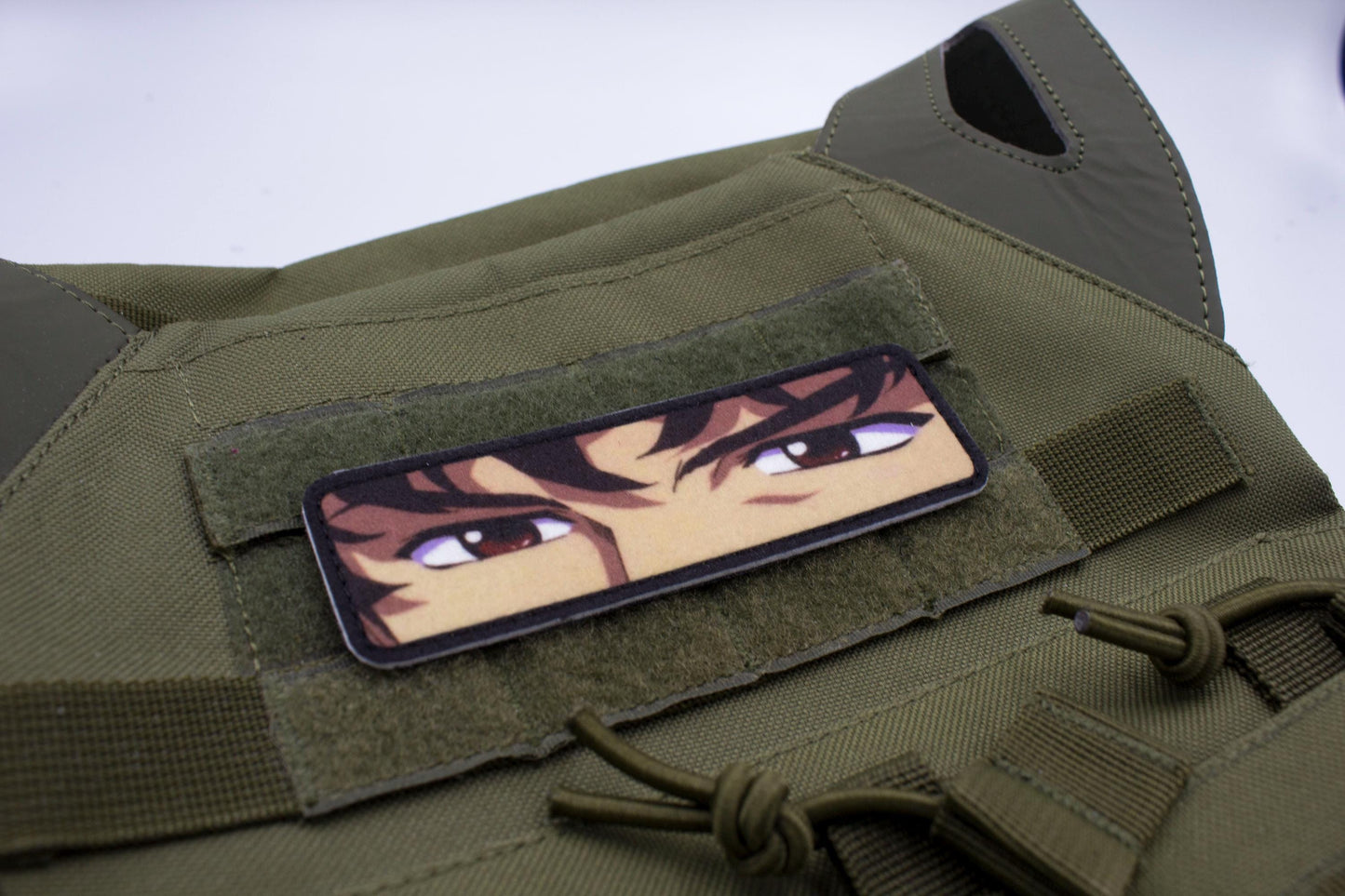 Spike Spiegel eyes Cowboy Bebop anime hook and loop patch