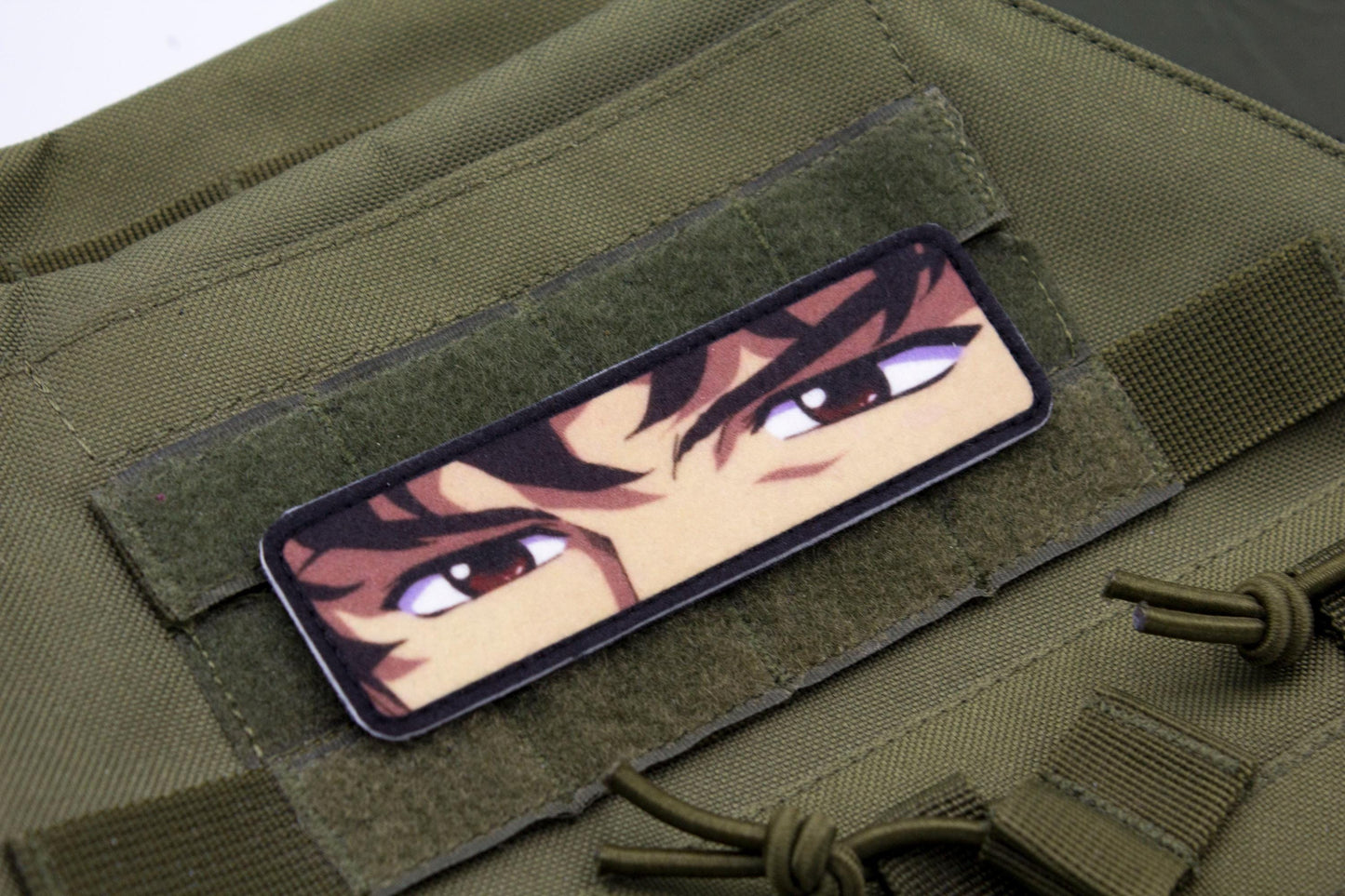 Spike Spiegel eyes Cowboy Bebop anime hook and loop patch