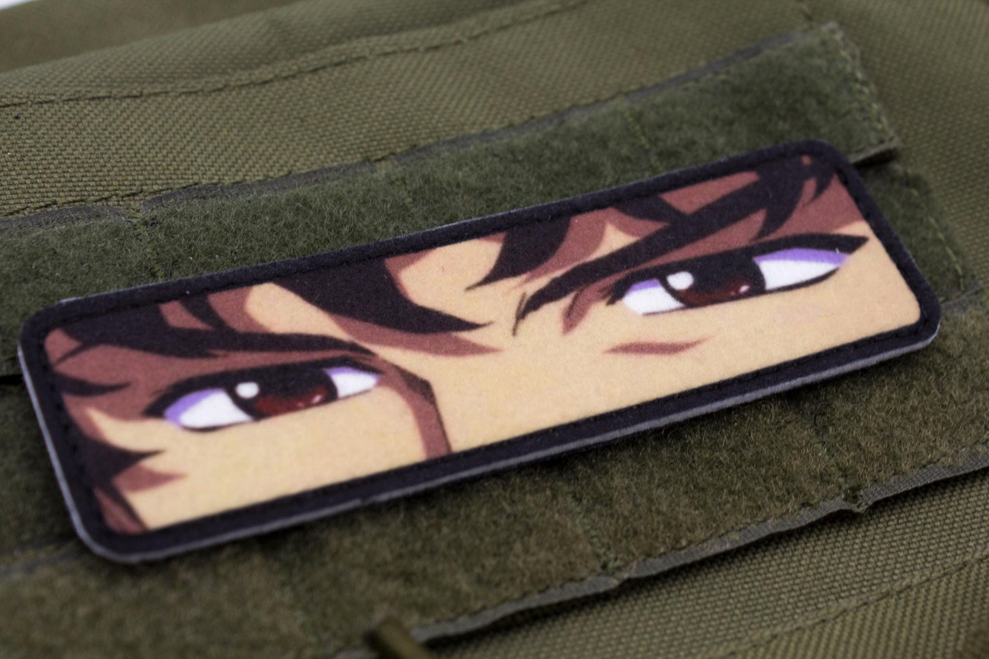 Spike Spiegel eyes Cowboy Bebop anime hook and loop patch