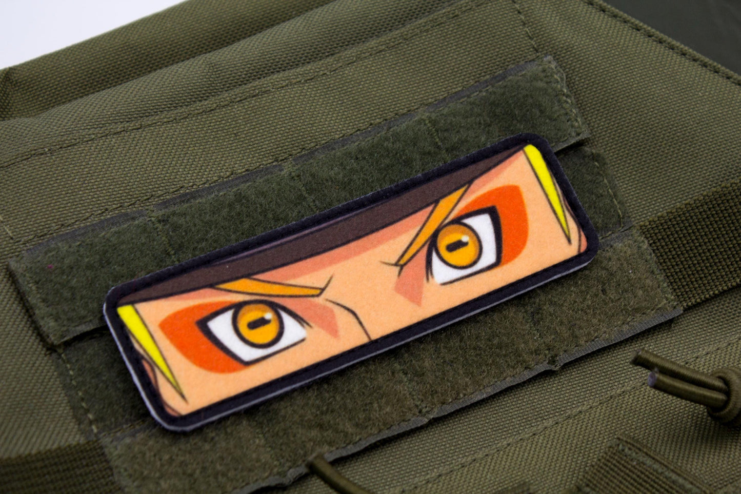 Naruto eyes anime hook and loop patch