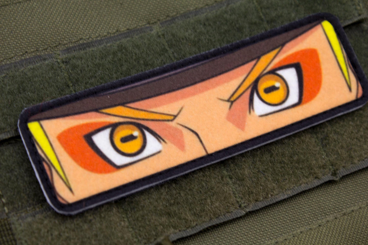Naruto eyes anime hook and loop patch