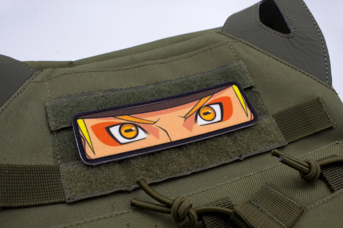 Naruto eyes anime hook and loop patch