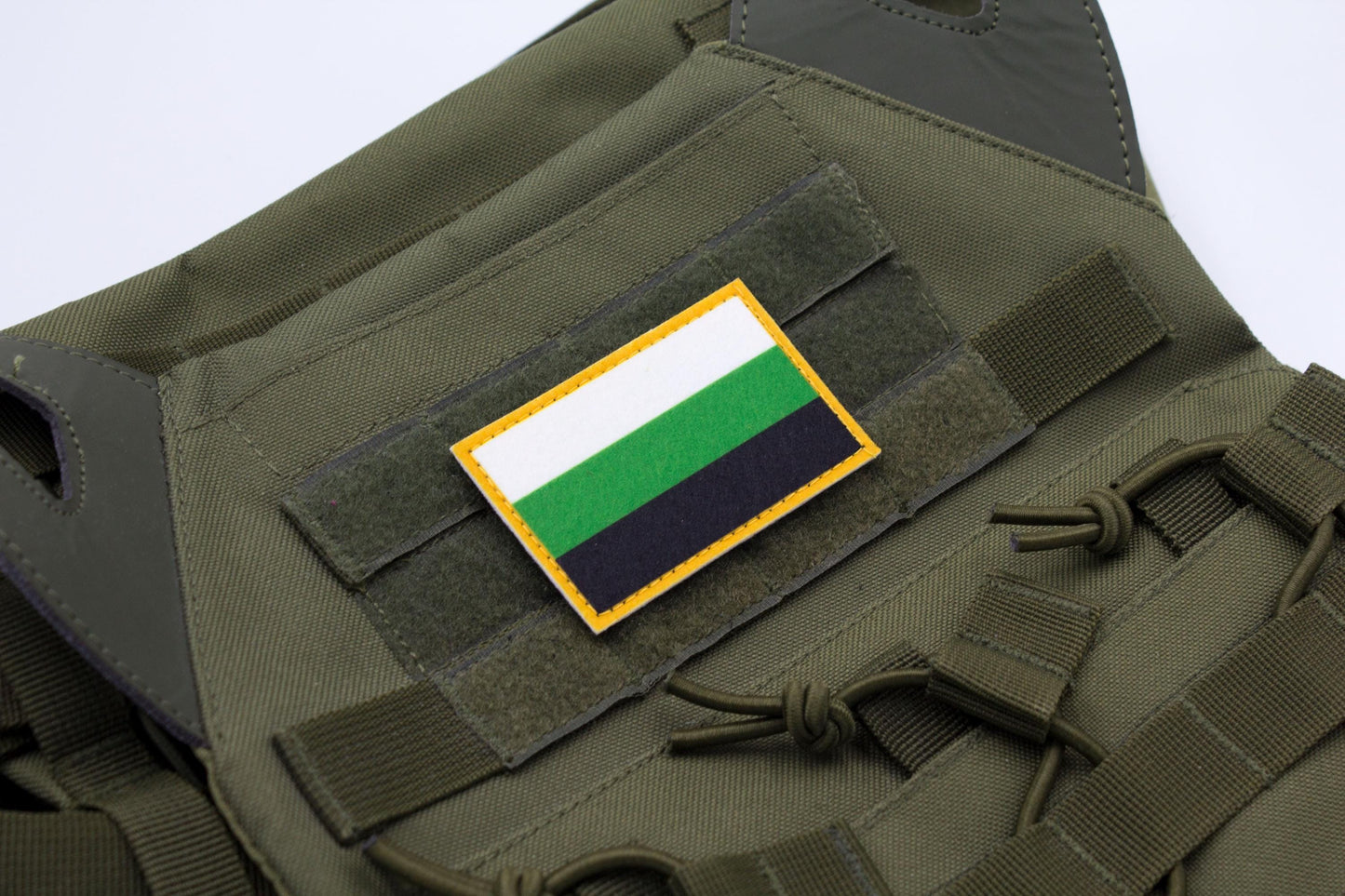 Neutrois flag hook and loop patch