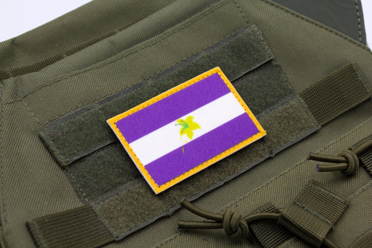 Pluralian LGBT flag hook and loop patch