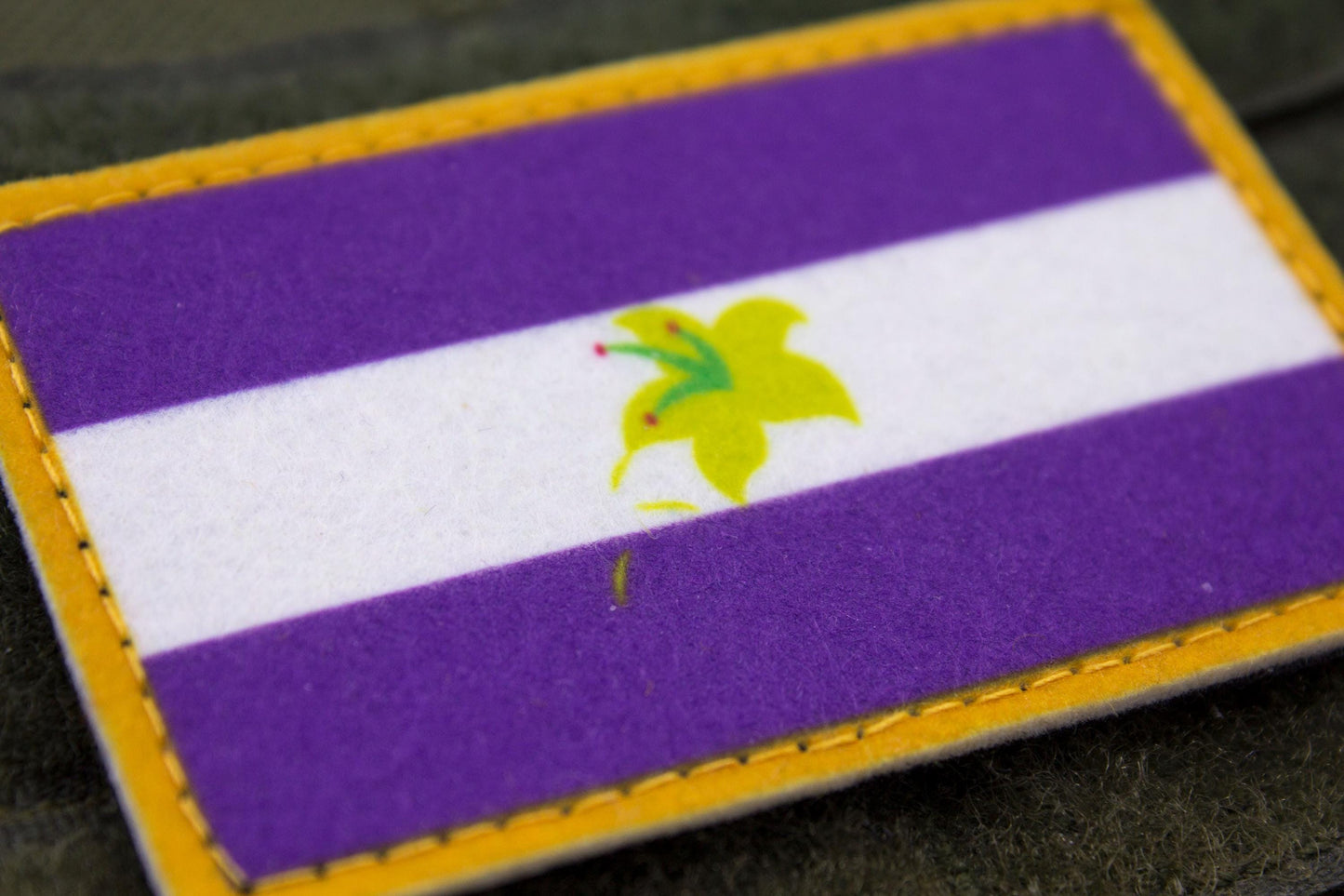 Pluralian LGBT flag hook and loop patch