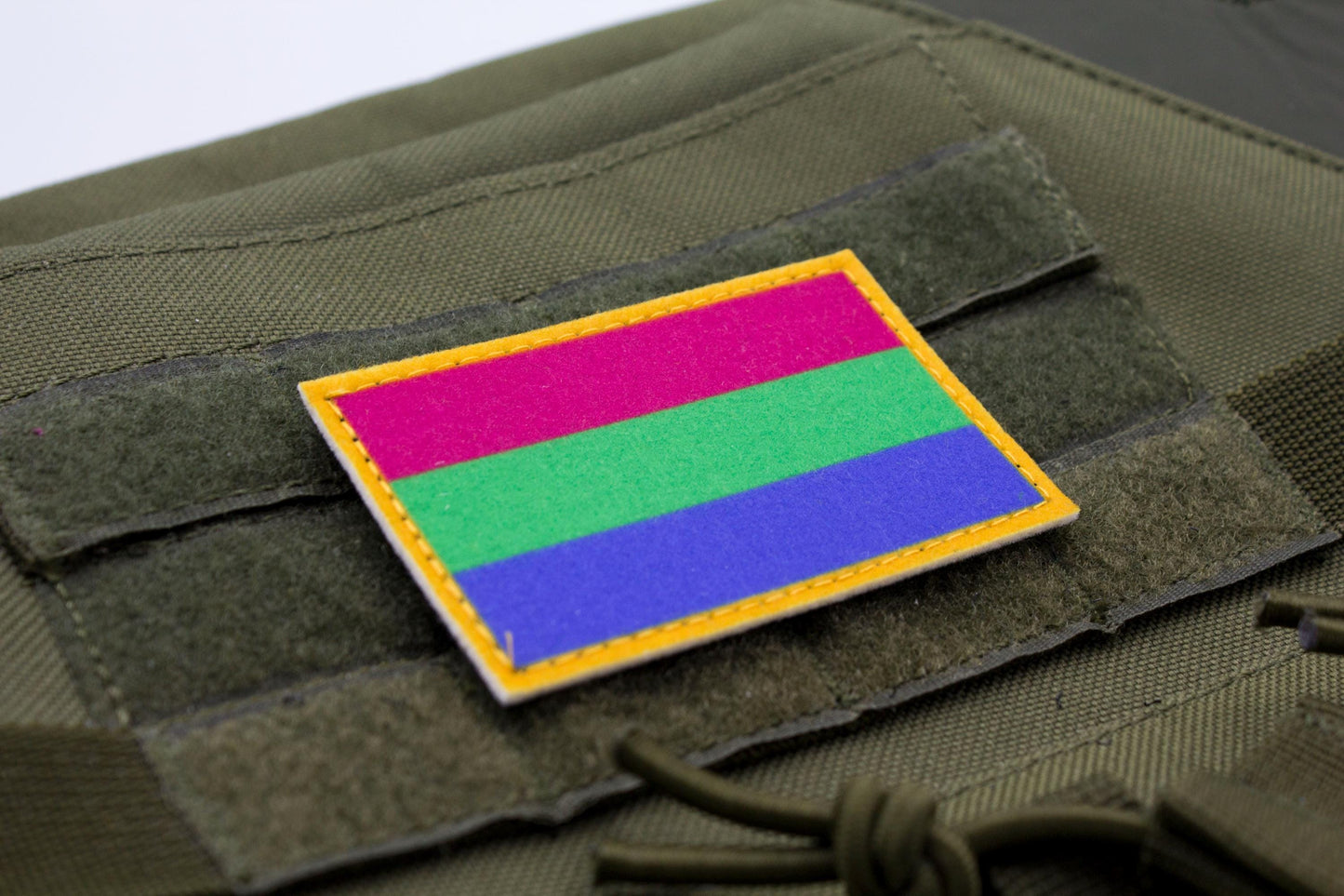 Polysexuality LGBT flag hook and loop patch