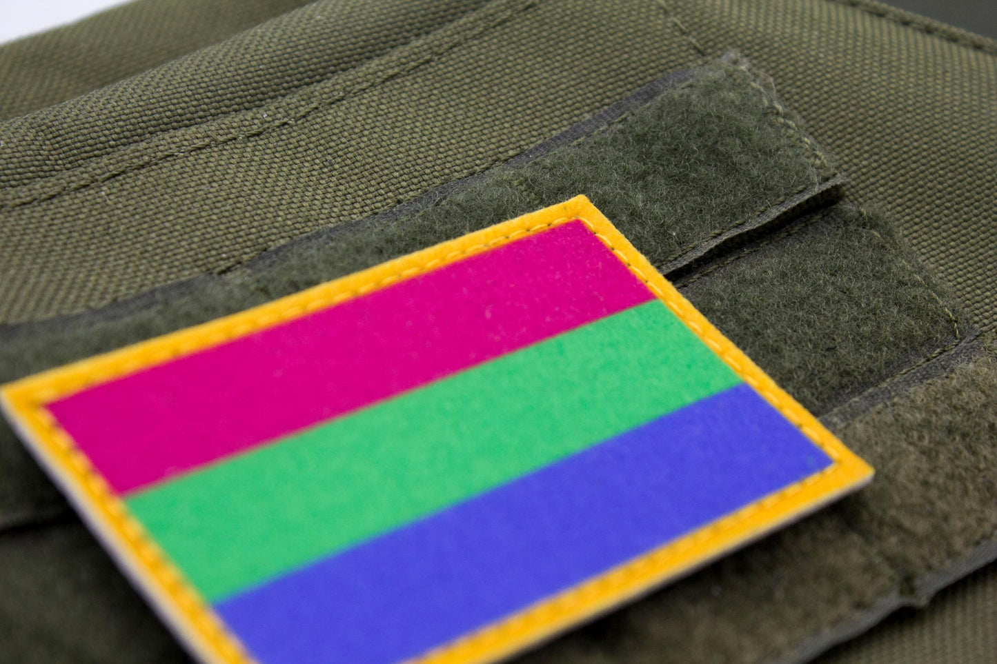 Polysexuality LGBT flag hook and loop patch