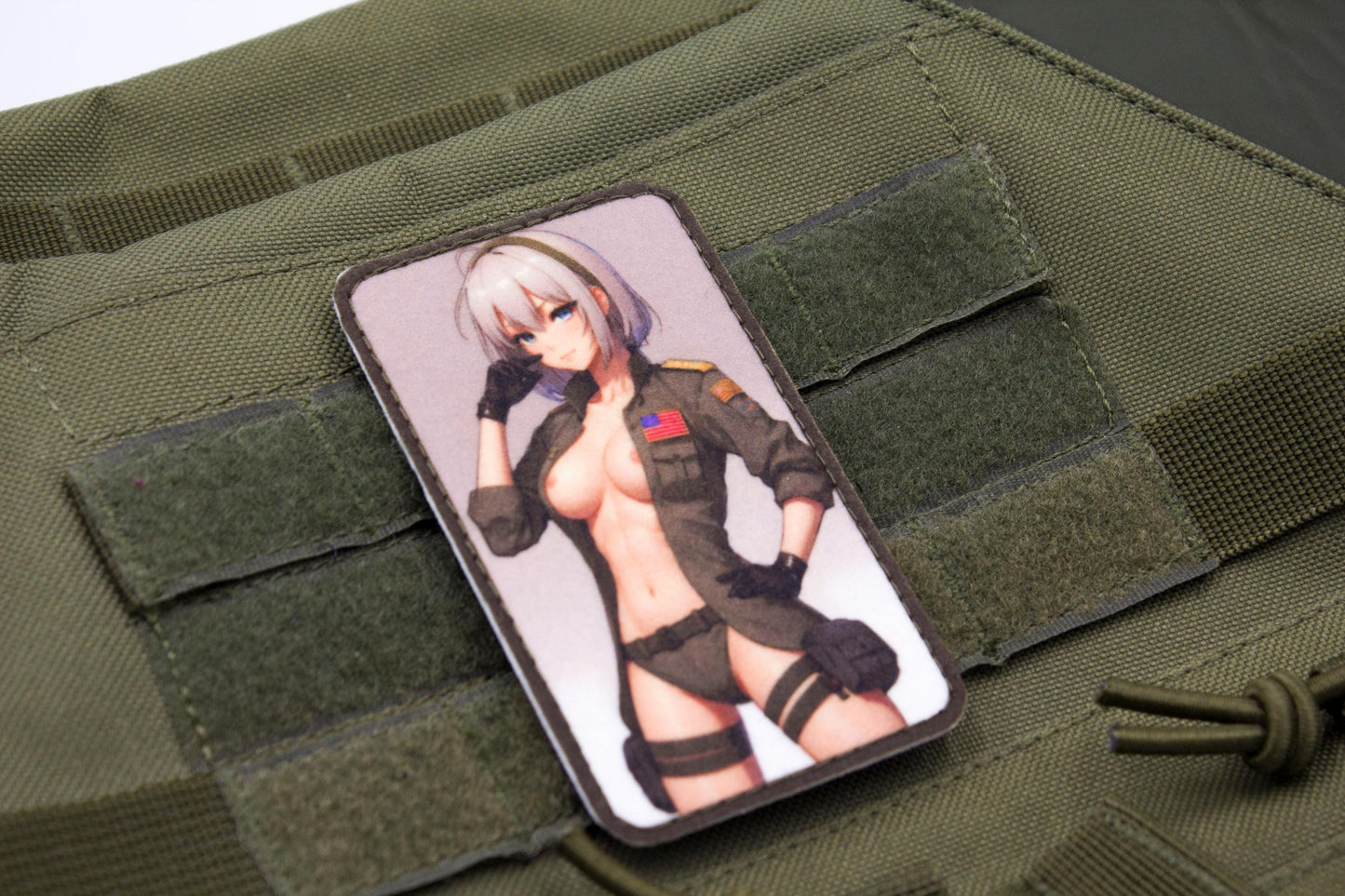 Sexy girl military hook and loop anime patch