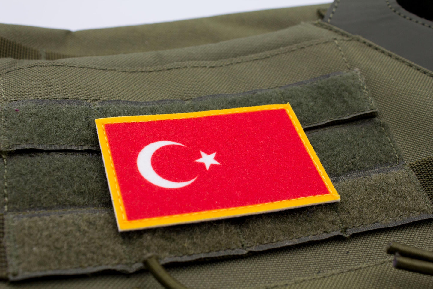Turkey flag hook and loop patch Türkiye Bayrağı