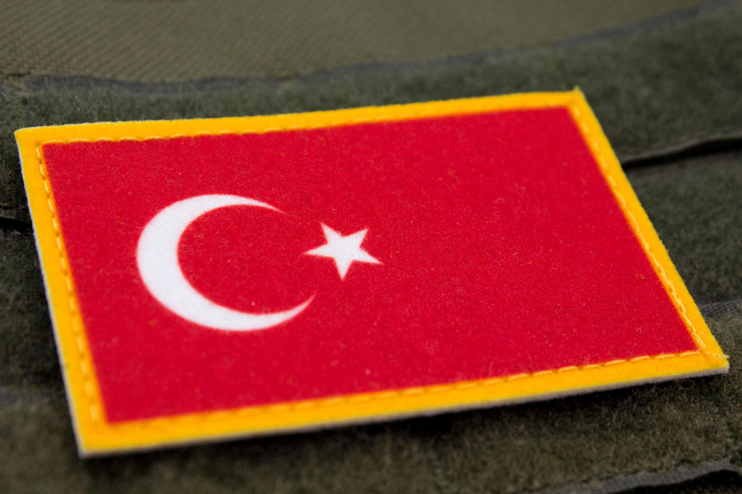 Turkey flag hook and loop patch Türkiye Bayrağı