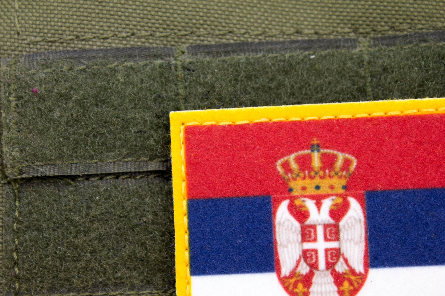 Serbia flag hook and loop patch Застава Србије