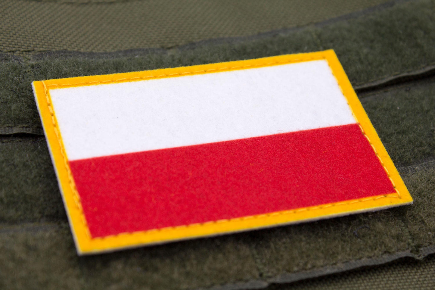 Poland flag hook and loop patch Flaga Polski