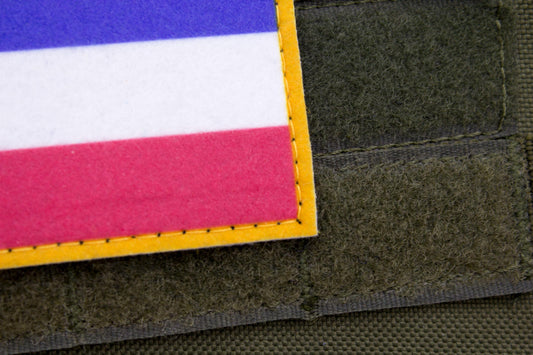 Heterosexuality flag hook and loop patch