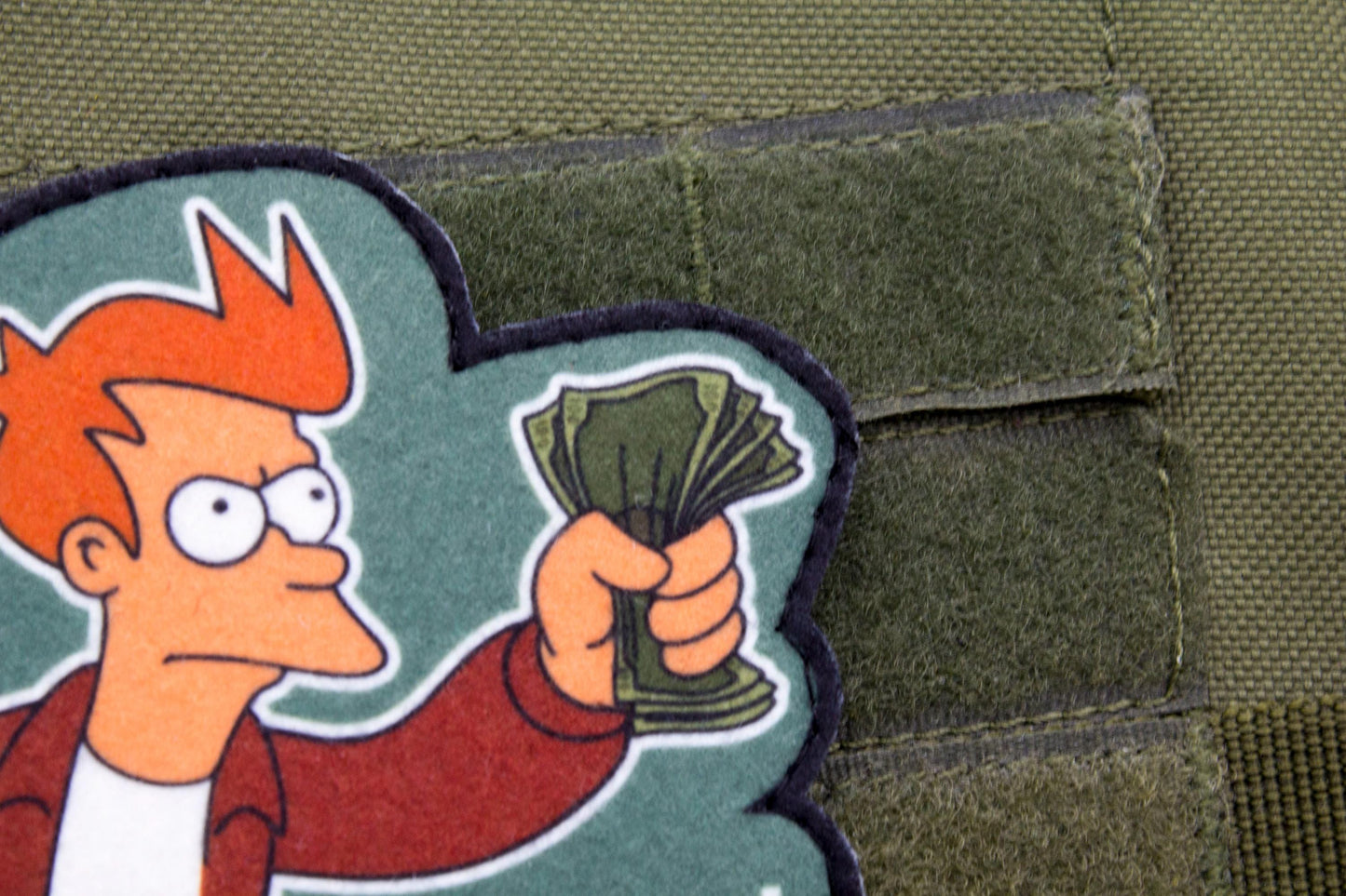 Shut up and take my money Futurama Cosplay hook and loop morale patch