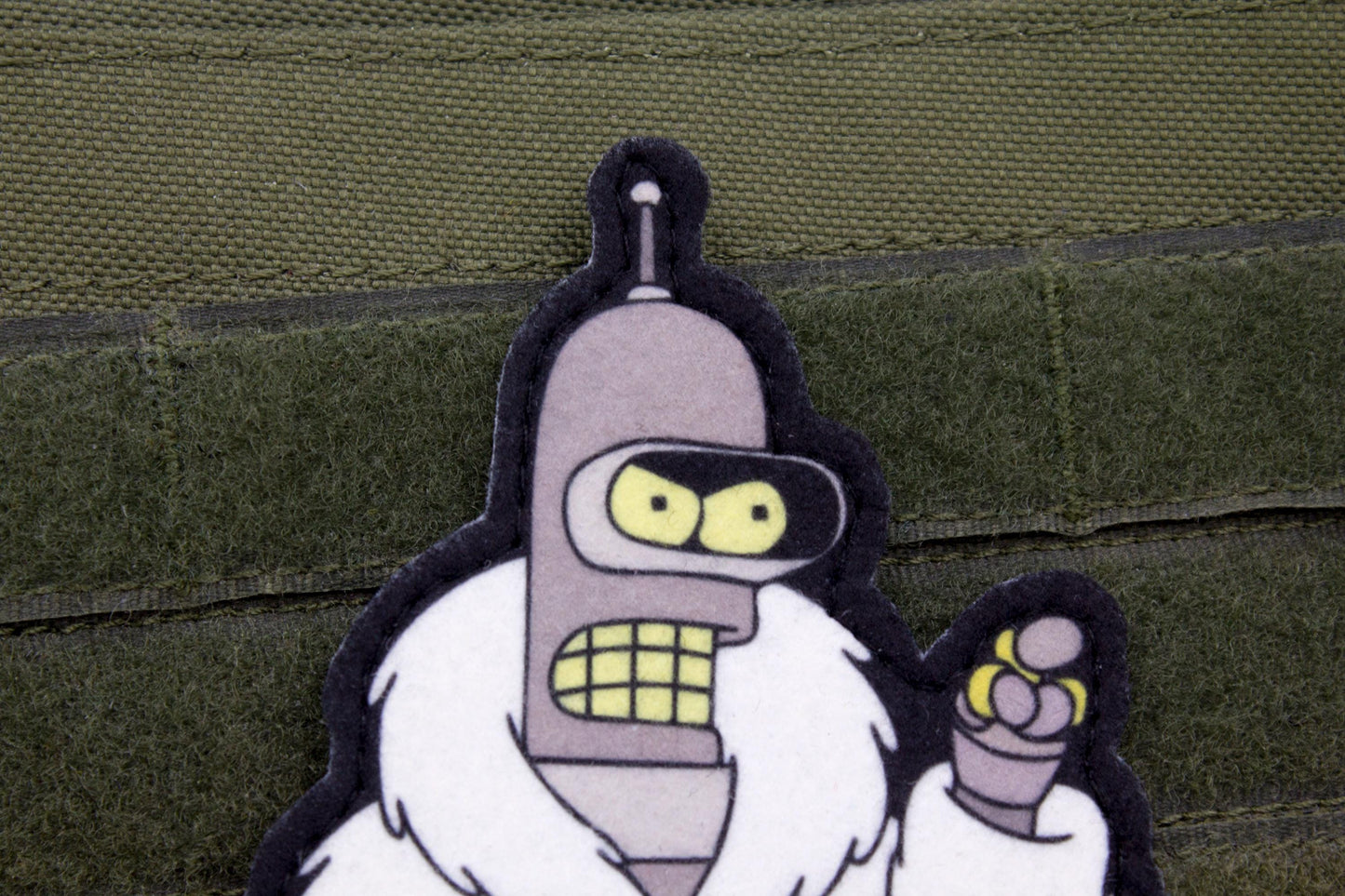 Futurama Bender Meme Cosplay hook and loop morale patch