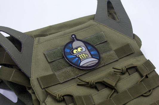 Bender Futurama Cosplay hook and loop morale patch