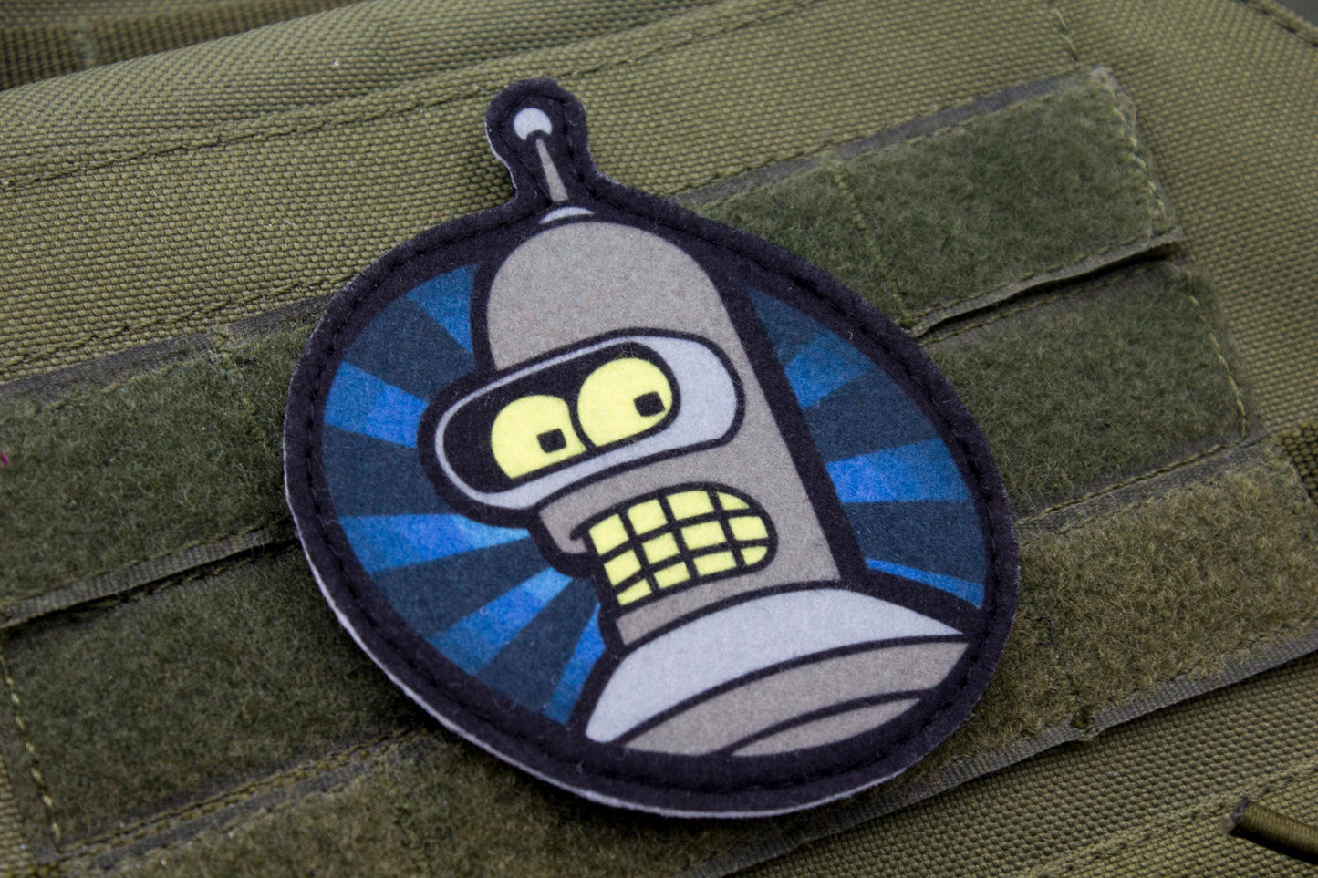 Bender Futurama Cosplay hook and loop morale patch