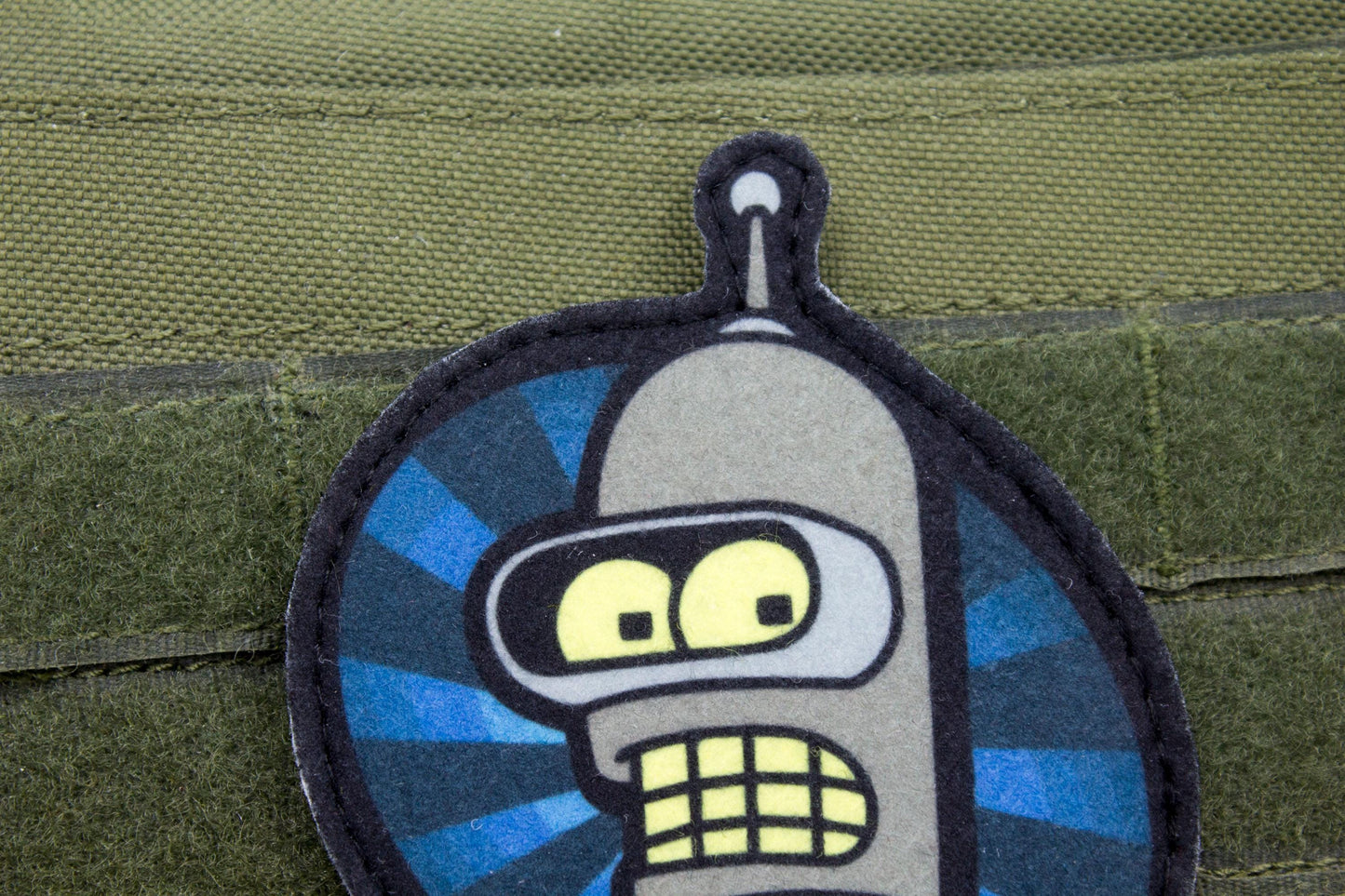 Bender Futurama Cosplay hook and loop morale patch