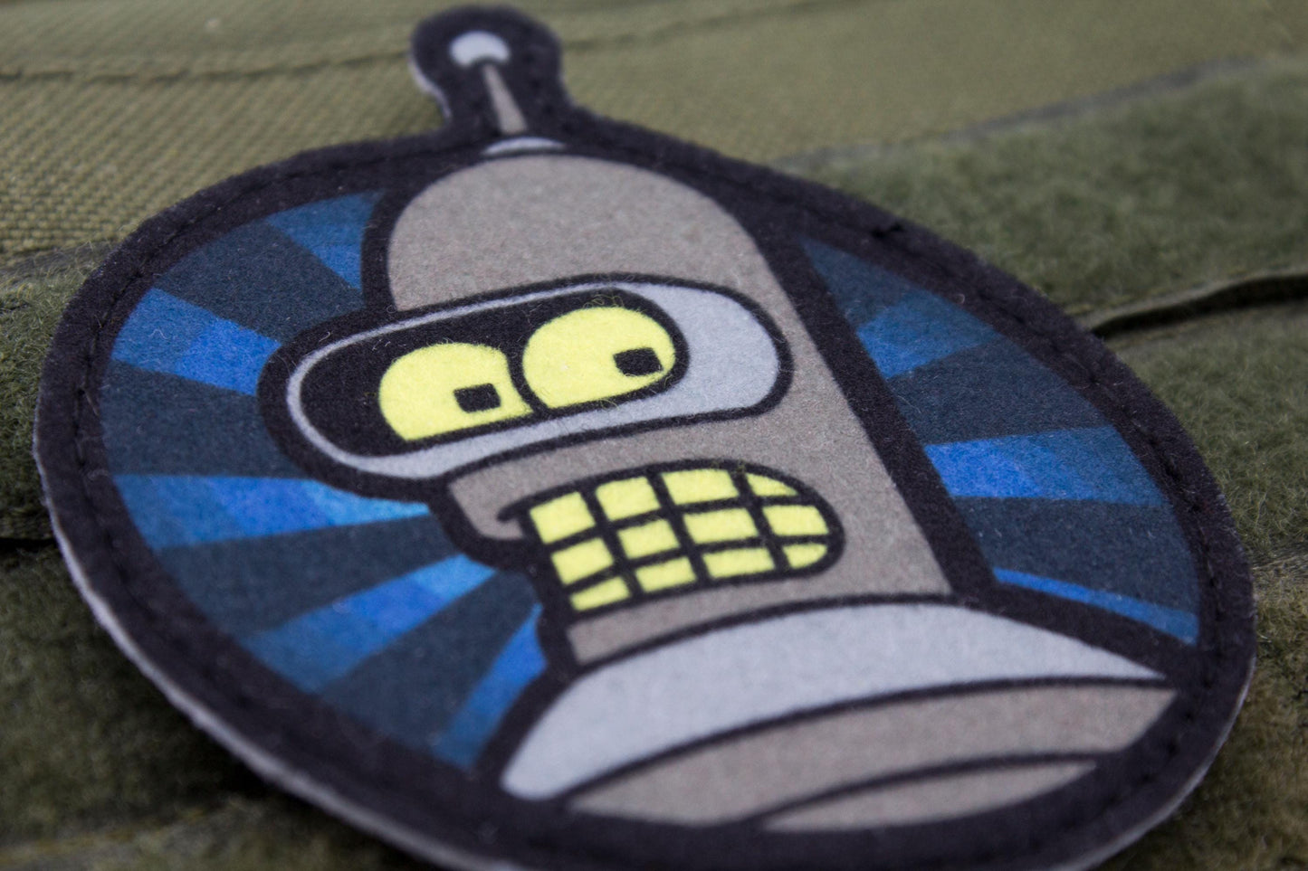 Bender Futurama Cosplay hook and loop morale patch