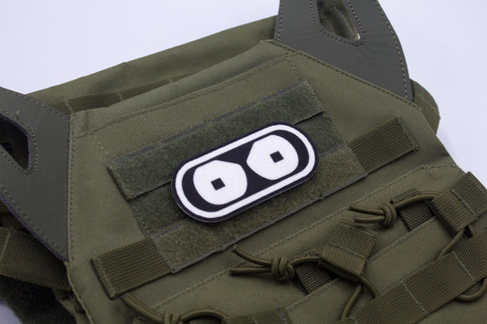 Futurama Bender eyes Cosplay hook and loop morale patch