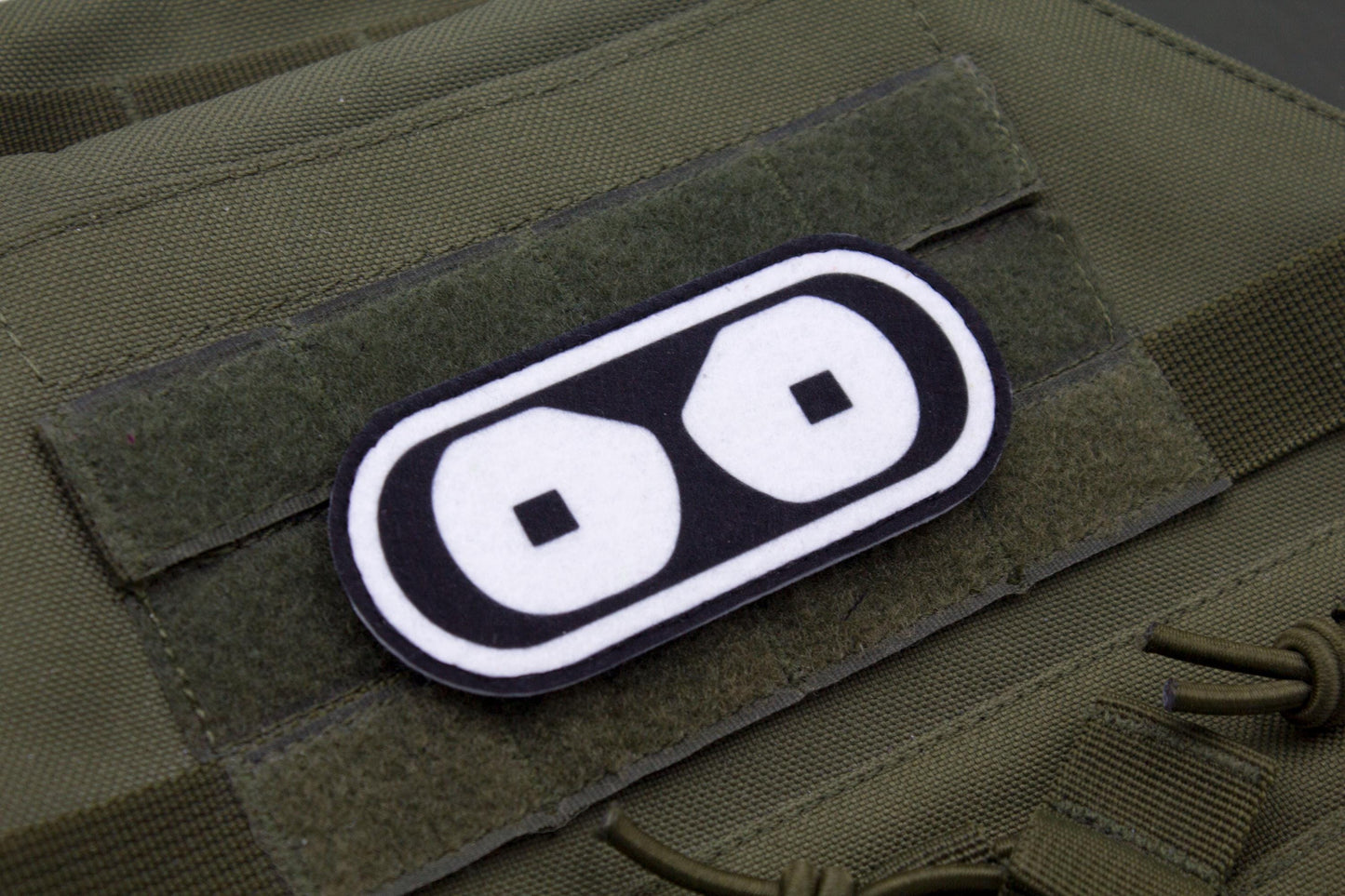 Futurama Bender eyes Cosplay hook and loop morale patch
