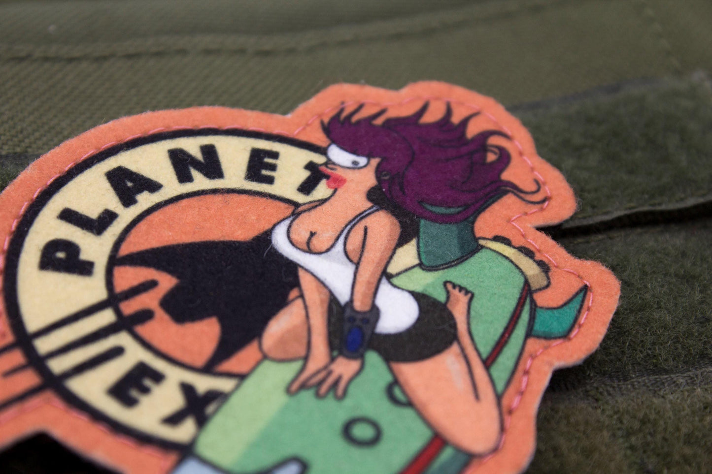 Futurama Leela Cosplay hook and loop morale patch