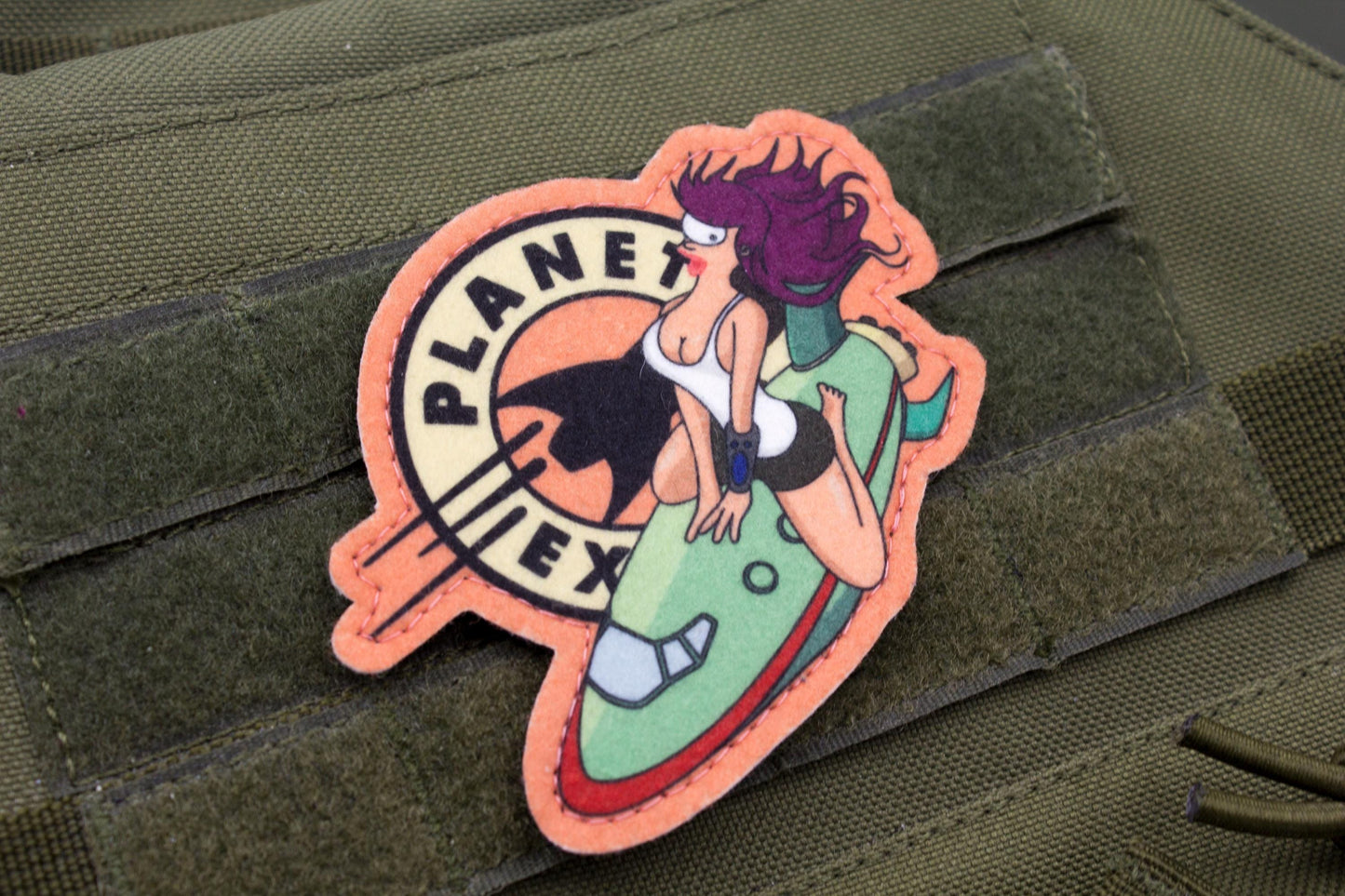 Futurama Leela Cosplay hook and loop morale patch