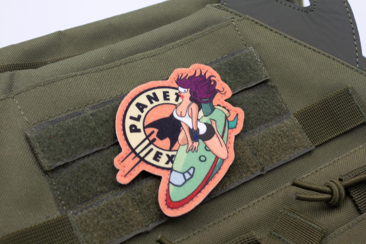 Futurama Leela Cosplay hook and loop morale patch