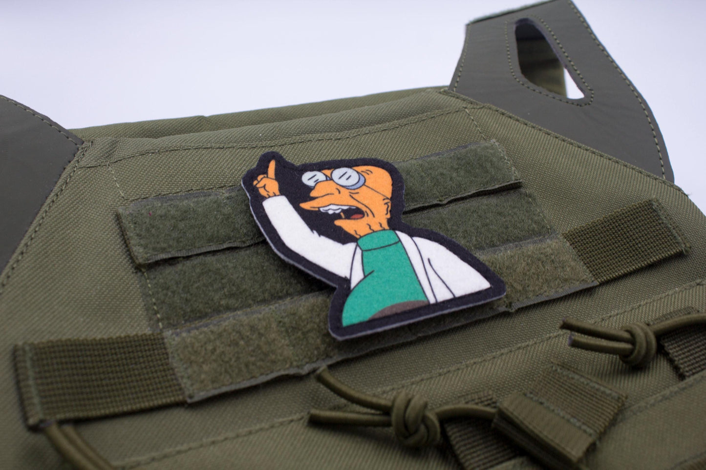 Farnsworth Futurama Cosplay hook and loop morale patch