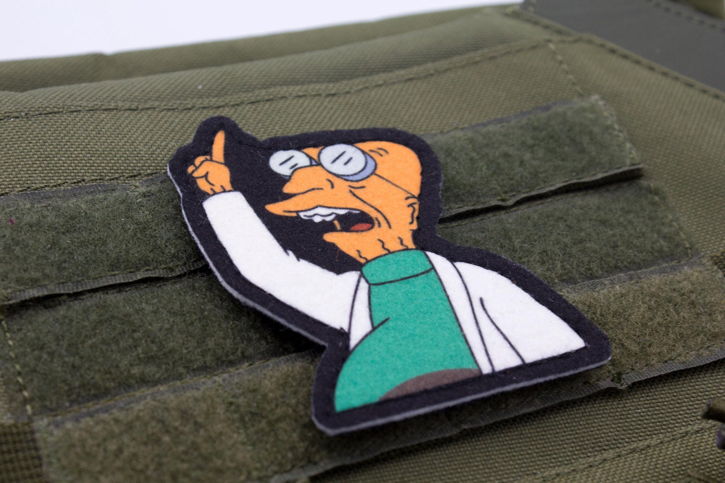 Farnsworth Futurama Cosplay hook and loop morale patch