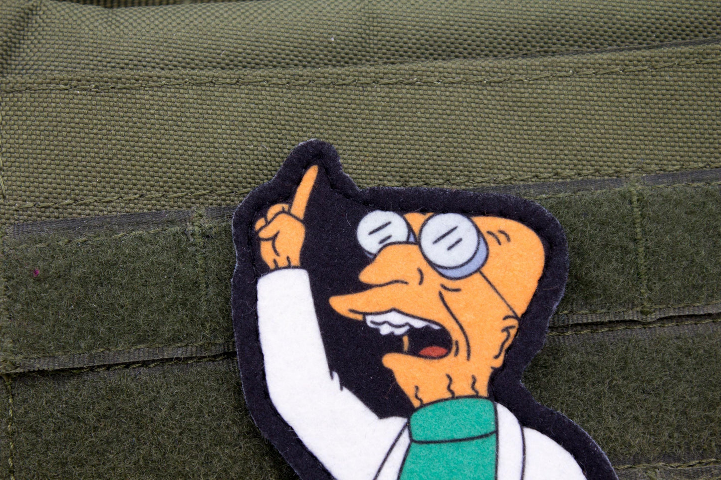 Farnsworth Futurama Cosplay hook and loop morale patch