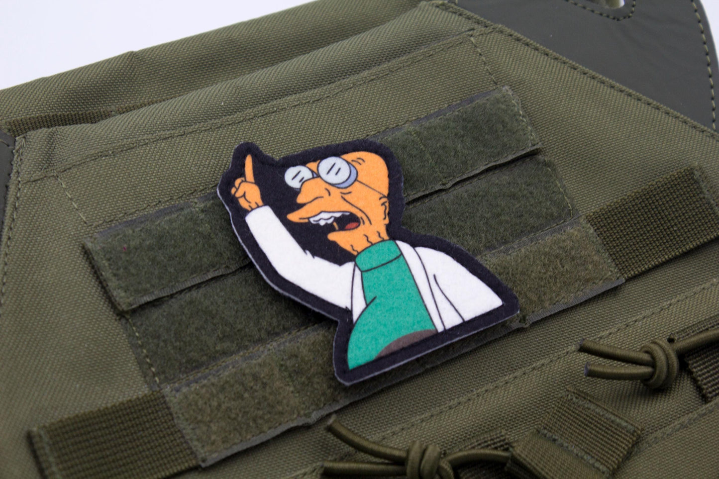 Farnsworth Futurama Cosplay hook and loop morale patch