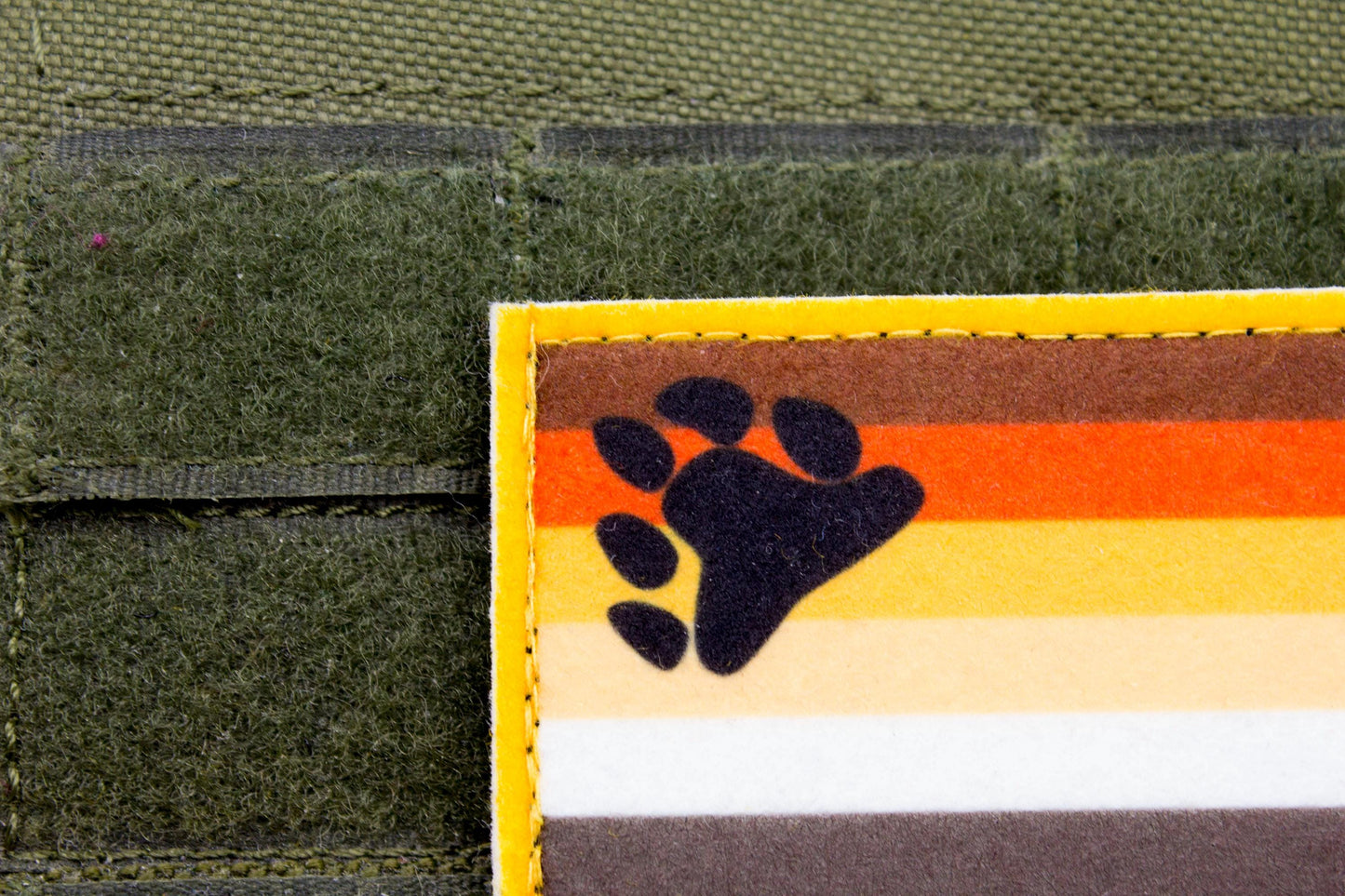 Bear LGBTQ flag hook and loop patch