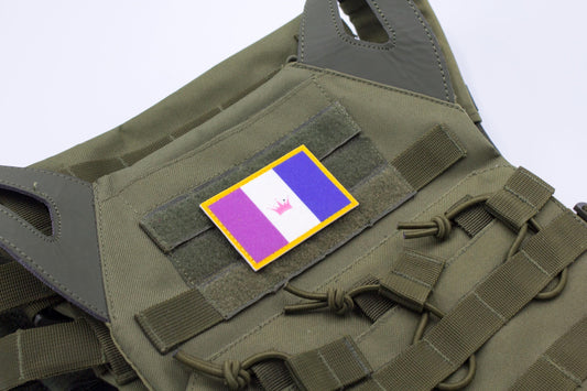 Drag LGBTQ flag hook and loop patch