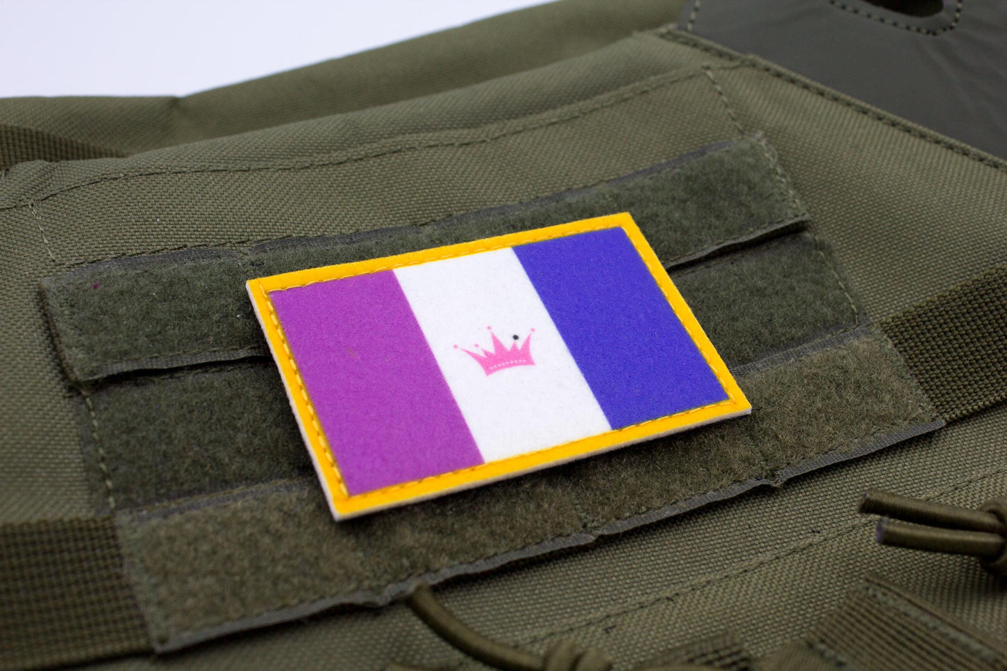 Drag LGBTQ flag hook and loop patch