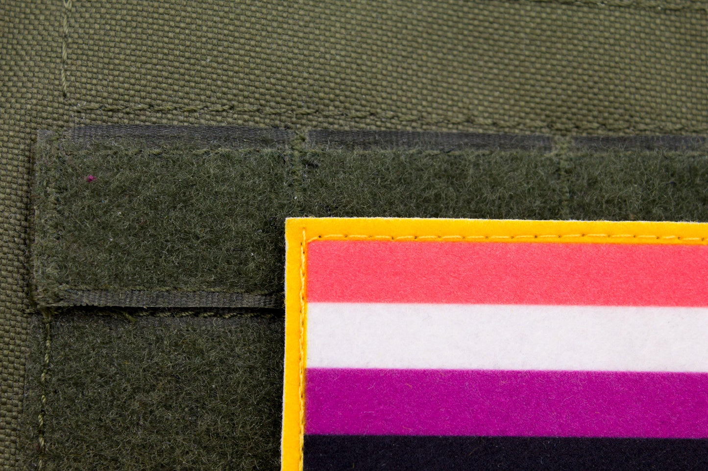 Gender fluidity LGBTQ flag hook and loop patch