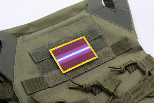 Gender non-conforming LGBTQ flag hook and loop patch