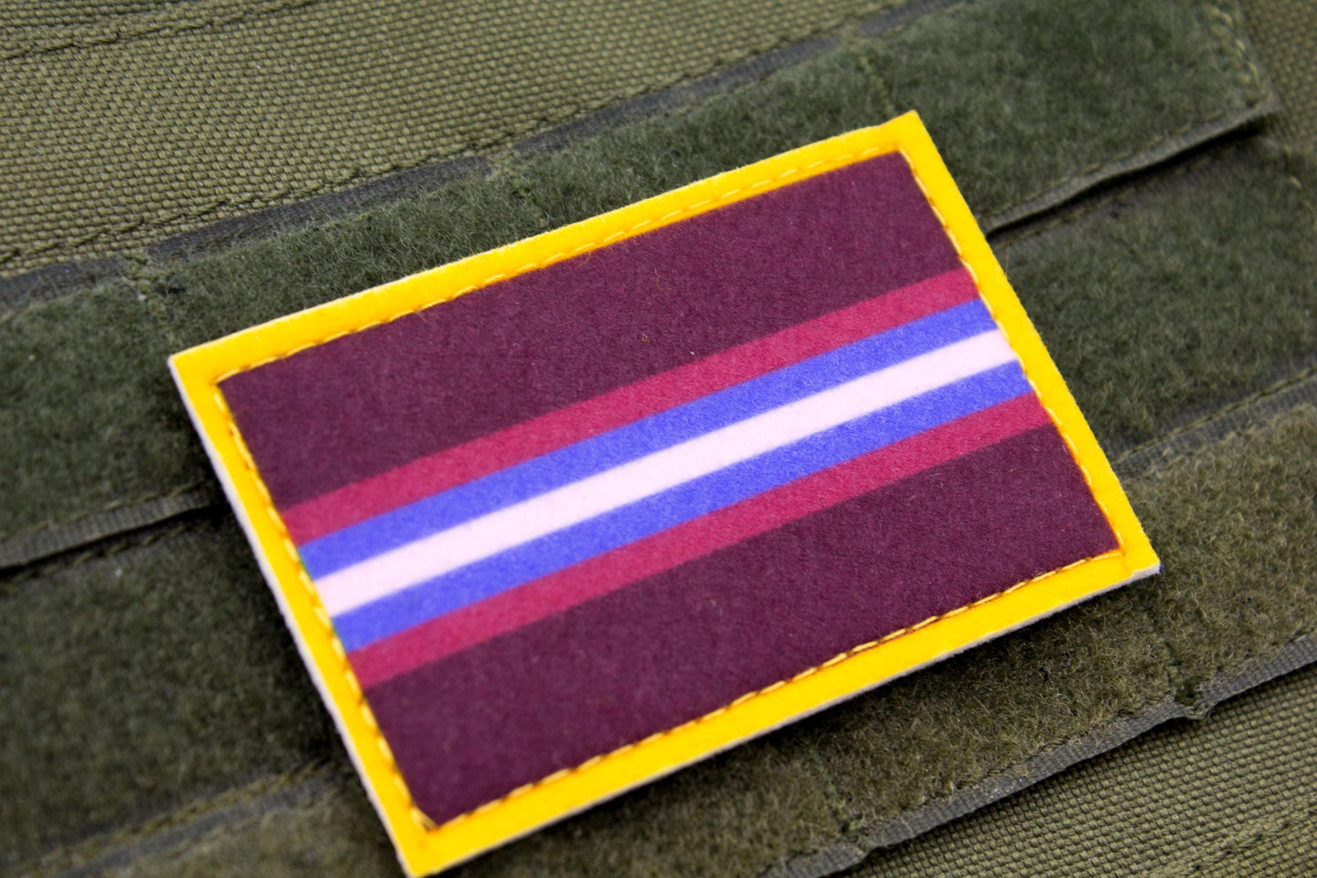 Gender non-conforming LGBTQ flag hook and loop patch