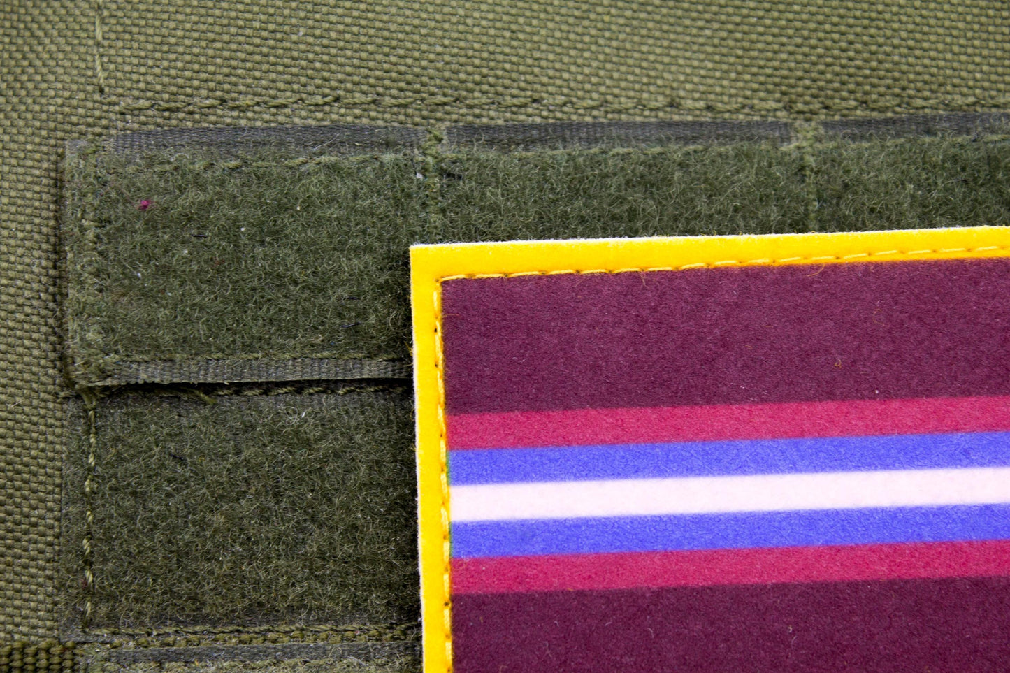 Gender non-conforming LGBTQ flag hook and loop patch