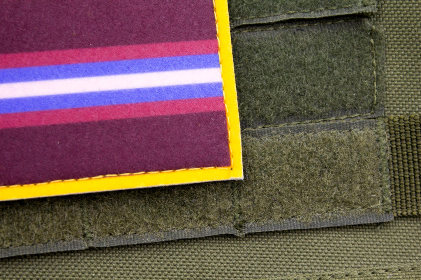 Gender non-conforming LGBTQ flag hook and loop patch