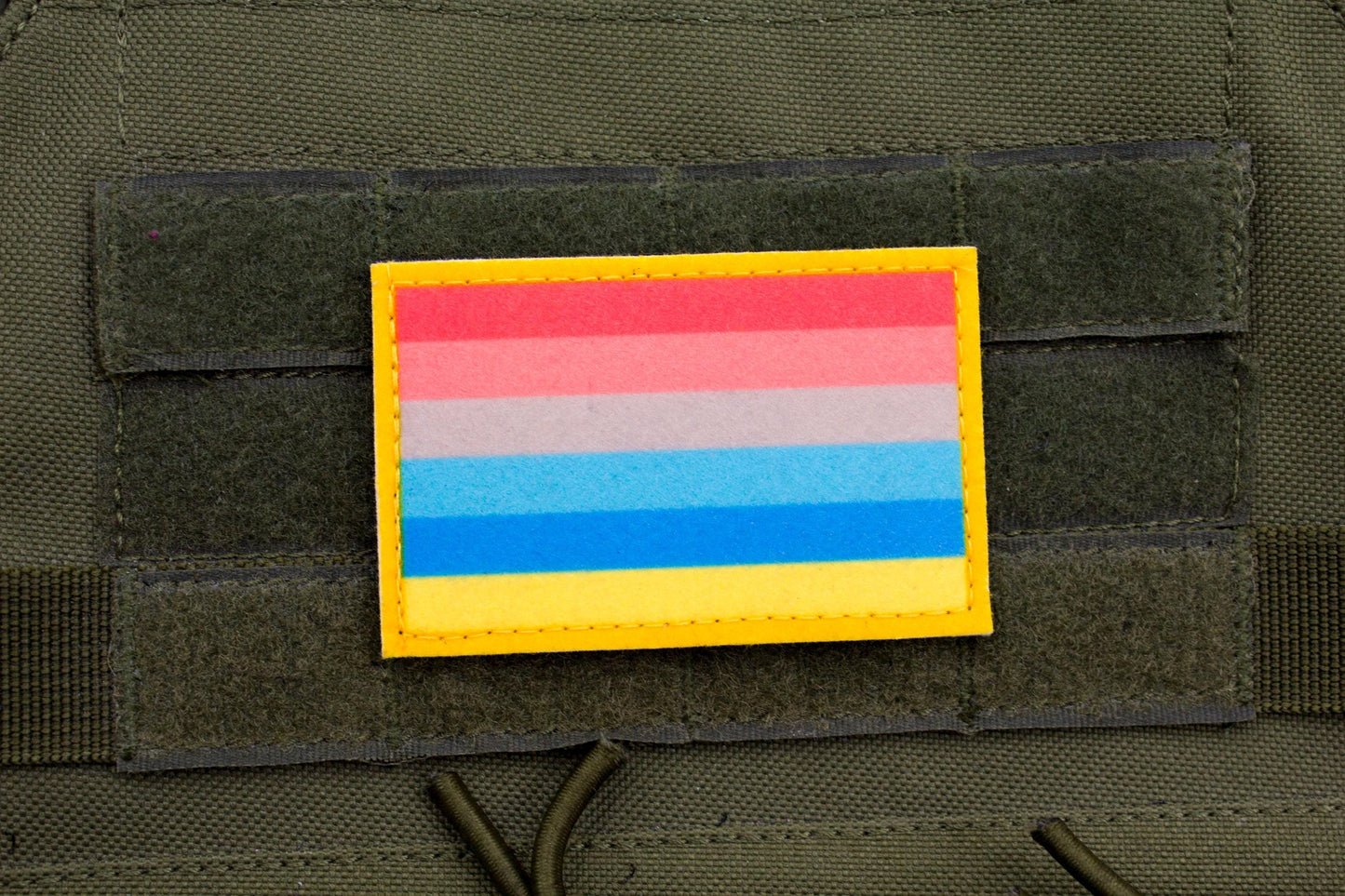 Genderflux LGBTQ flag hook and loop patch