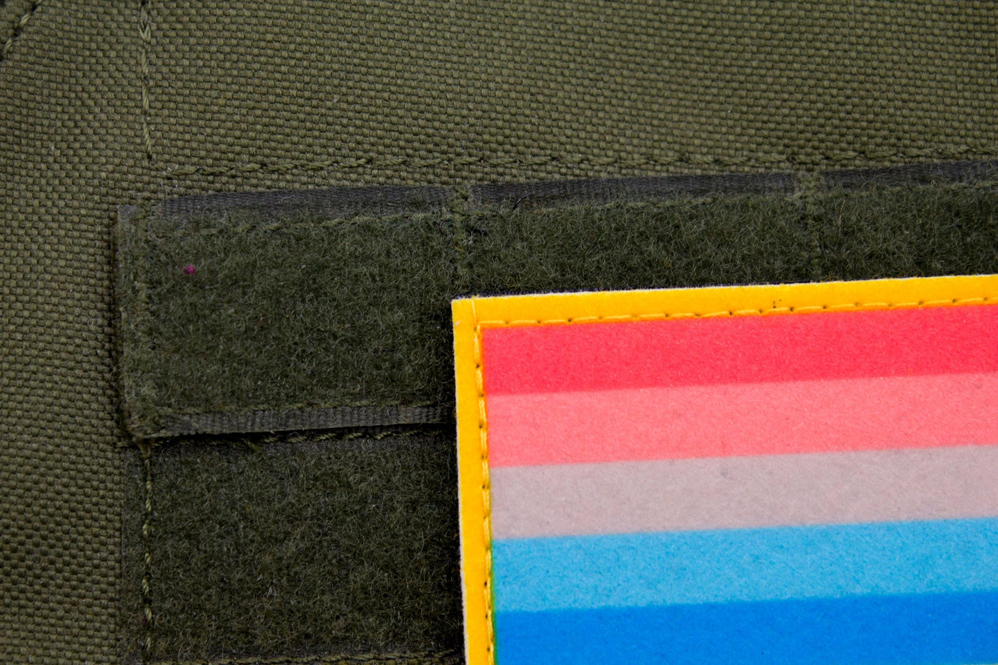 Genderflux LGBTQ flag hook and loop patch