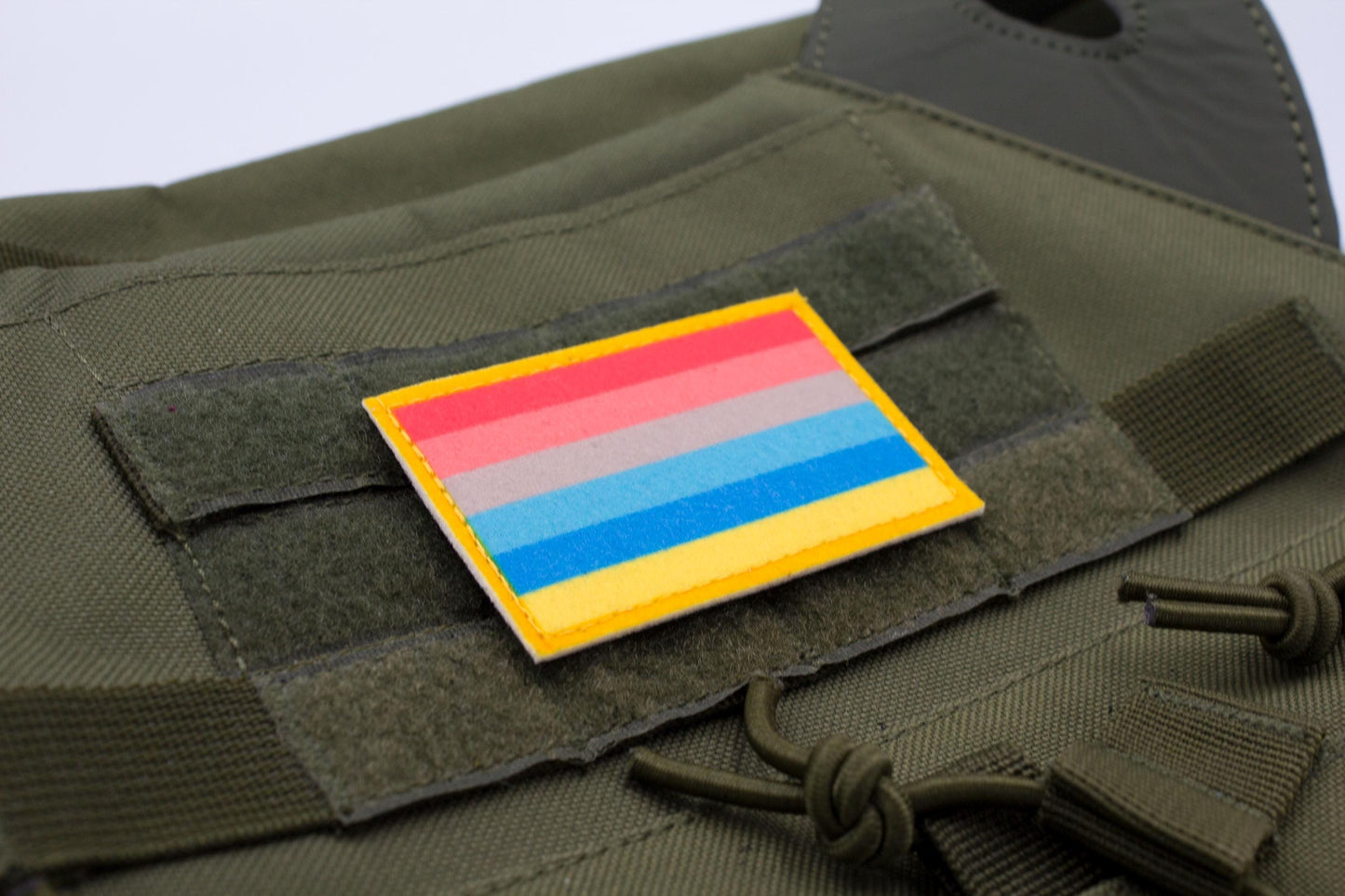 Genderflux LGBTQ flag hook and loop patch
