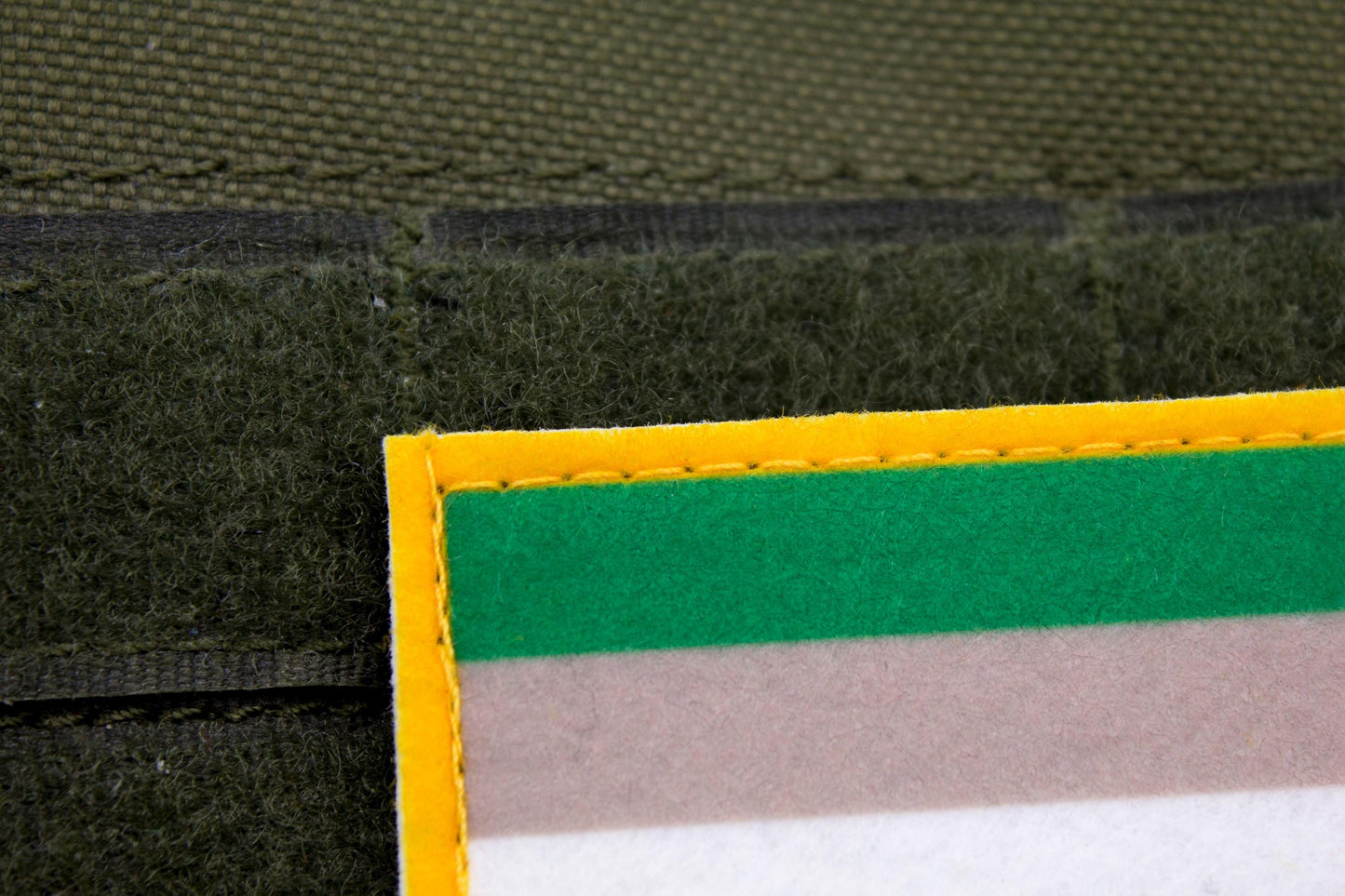Gray aromanticism LGBTQ flag hook and loop patch