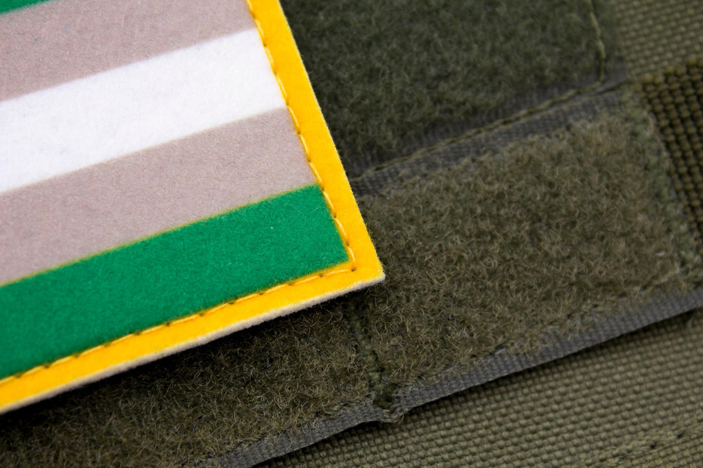 Gray aromanticism LGBTQ flag hook and loop patch