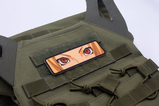 Tsunade eyes Naruto anime hook and loop patch