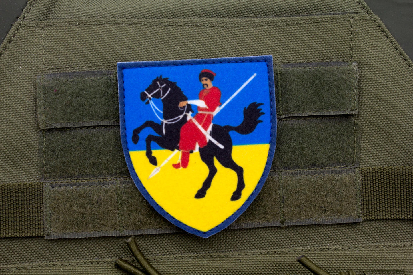 110th Mechanized Brigade Ukrainian hook and loop patch BLUE and YELLOW