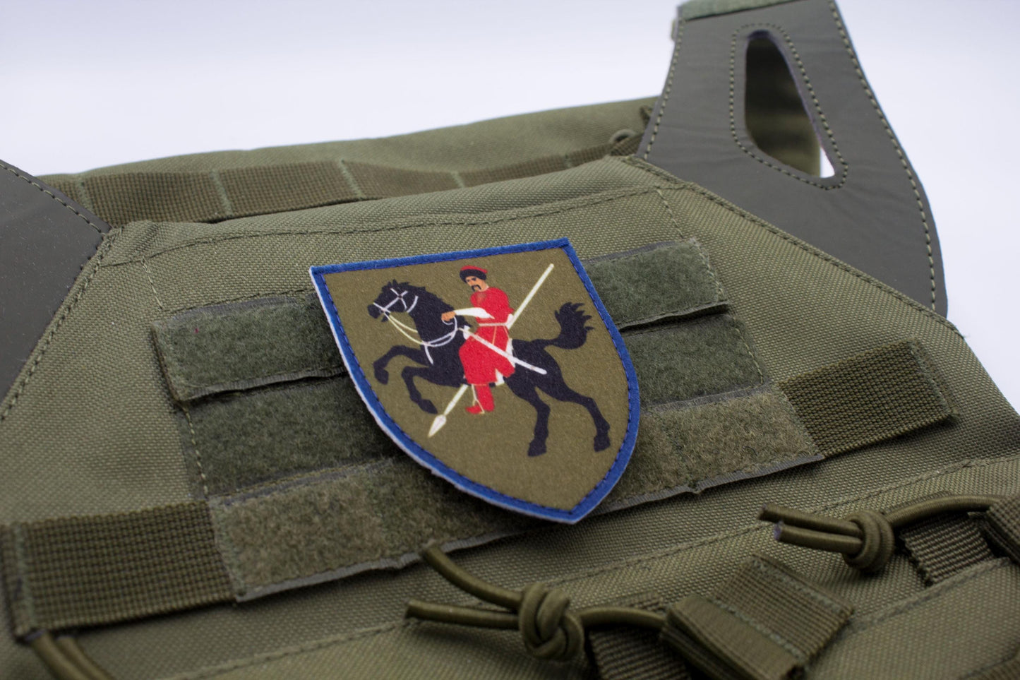 110th Mechanized Brigade Ukrainian hook and loop patch DARK GREEN