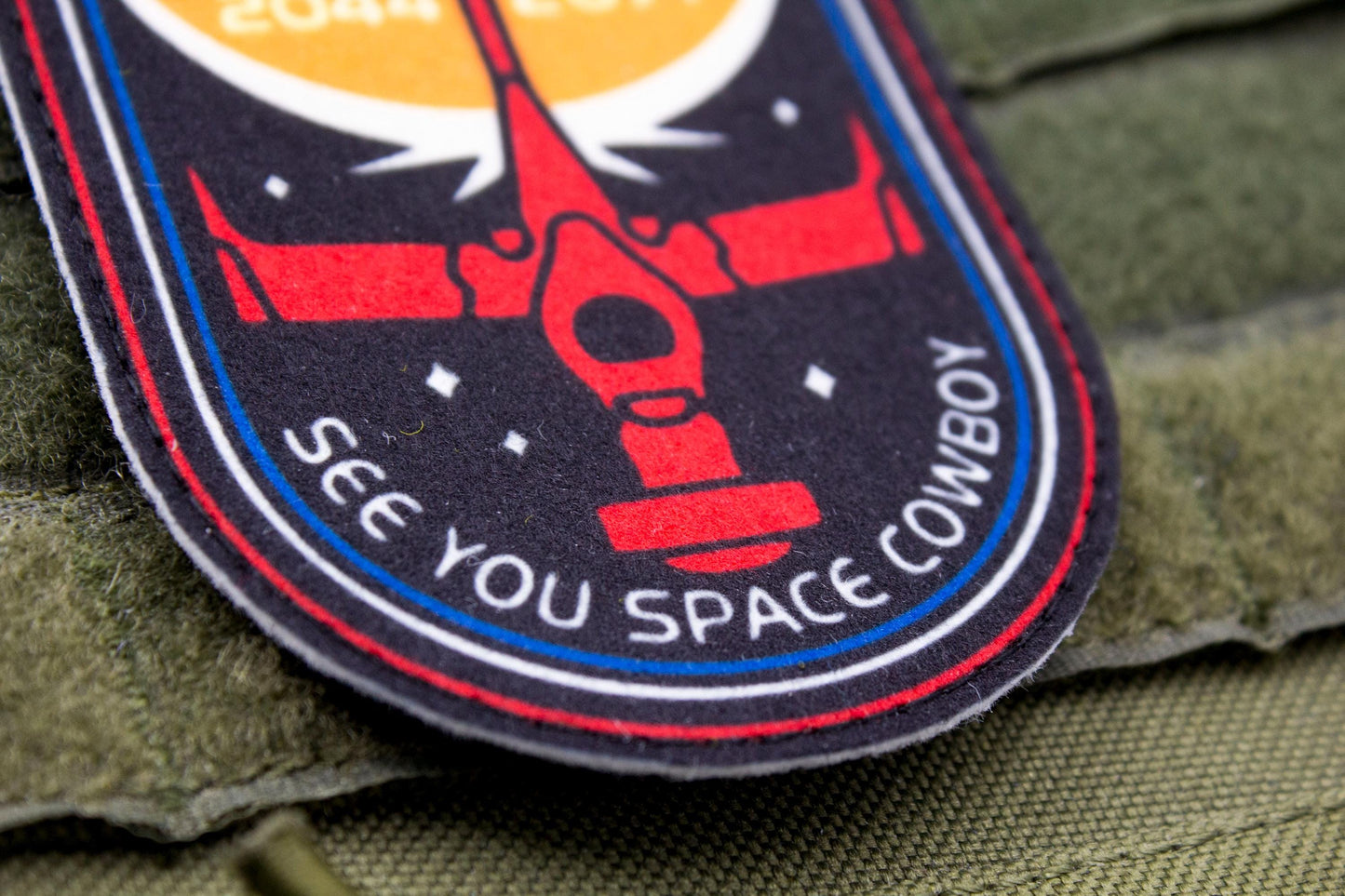 Spaceship Bebop See you space cowboy hook and loop morale patch