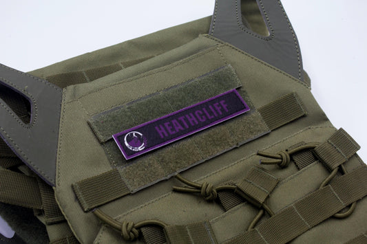 Heathcliff Limbus Company stripe hook and loop patch